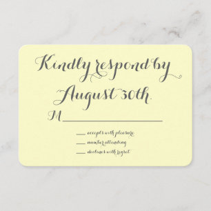 RSVP de Quadro Floral (amarelo)