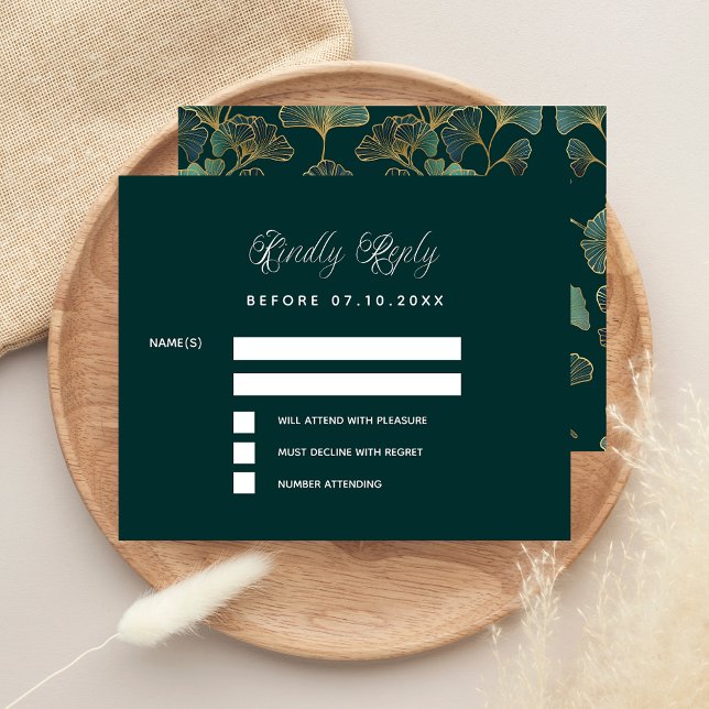 RSVP de resposta ao casamento do orçamento do esme (Criador carregado)