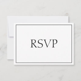 RSVP de Resposta Sensacional em Preto e Branco