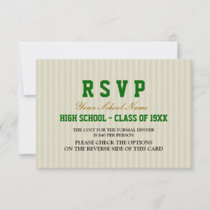 RSVP de Reunião de Classe Formal Clássica