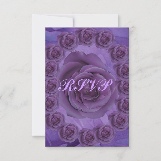 RSVP de Rosa púrpura (Frente)