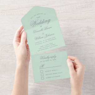 RSVP de Script Elegante de Caligrafia de Casamento
