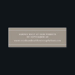 RSVP de Site de Areia Moderna \ Cartão de Registro<br><div class="desc">Adicione qualquer informação extra com esta placa pequena elegante. Ideal para detalhes de RSVP de Website ou Email ou qualquer outra mensagem curta que você quiser como lojas de registro de presentes, endereço de recepção... . Areia, tom esticado com texto e faixas finas em branco. Parte do nosso casamento e...</div>