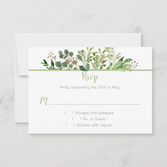 RSVP de Sonhos Botânicos (Frente)