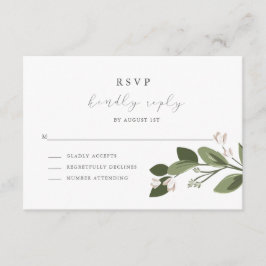 RSVP de Sprigs Blushing com fundo rosa