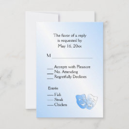 RSVP de Teatro de Navegação com a opção de menu