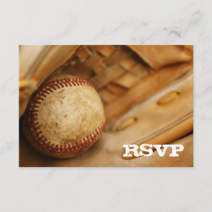 RSVP de Tema de Baseball