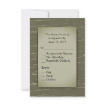 RSVP de Tema de Caça com Menu