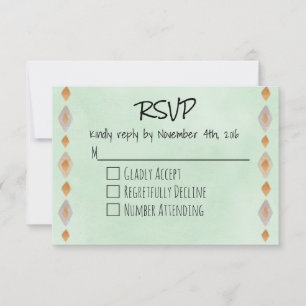 RSVP de Tema Verde do Sudoeste