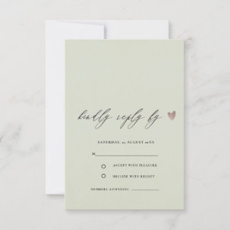 RSVP DE TIPO DE CINZA DOURADA ELEGANTE SIMPLES