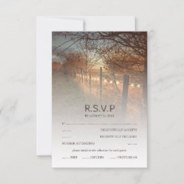 RSVP do Casamento outono do País do outono Russo