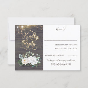 RSVP do Casamento outono Russo da Tipografia Doura