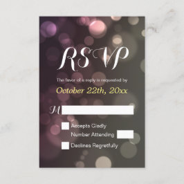 RSVP do Chá de panela de Casamento Sparkle do Glit
