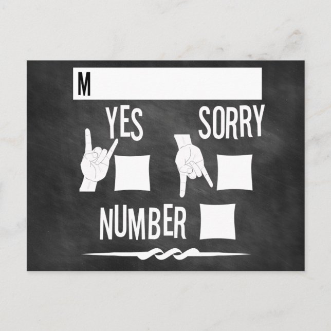 RSVP do Convite de casamento Rock and Roll Chalkbo (Frente)