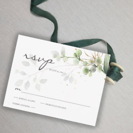 RSVP do Eucalyptus Greenery Clássico