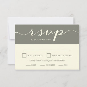 RSVP do Janto de ensaio Elegante