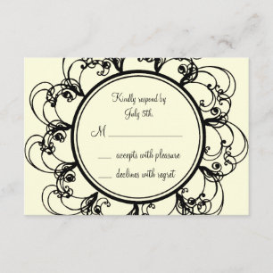 RSVP do Monograma do Rico (branco)