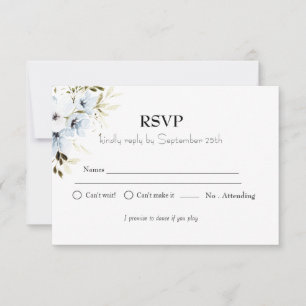 RSVP do Partido Floral Mínimo do Aniversário de cr