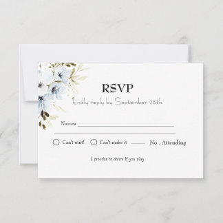 RSVP do Partido Floral Mínimo do Aniversário de cr