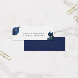 RSVP do Site de Casamento Azul Moderno do Indigo