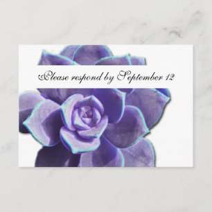 Rsvp do vintage do Succulent do Lilac
