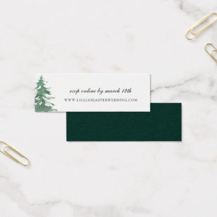 RSVP do Website de Casamento da Floresta de Aquare