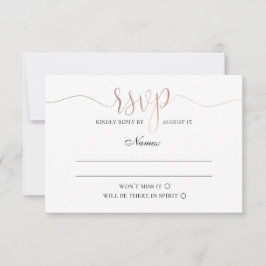 RSVP dourado. Casamento simples moderno. Minimalis