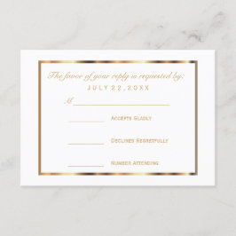 RSVP Dourado e branco