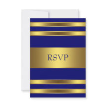 RSVP Dourado marinho Azul