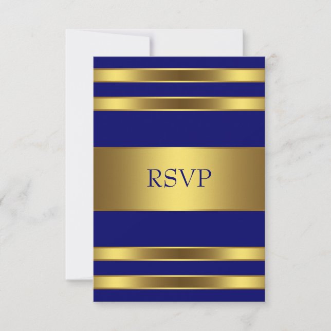 RSVP Dourado marinho Azul (Frente)