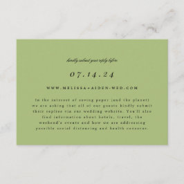 RSVP e Cartão de Informações Online de Casamento d