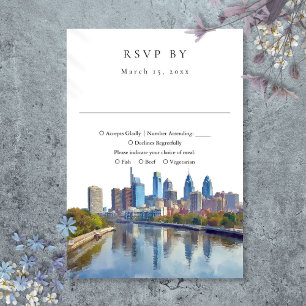 RSVP Elegante cartão de confirmação de presença de casa