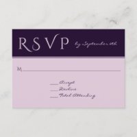 RSVP Elegante Resposta de Casamento de Barato de P