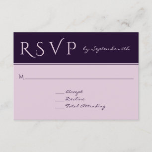 RSVP Elegante Resposta de Casamento de Barato de P