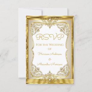RSVP Elite Casamento Dourado Beige Branco