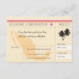 RSVP Embarcar Passagem Para O México