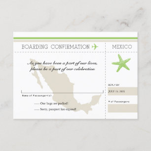 RSVP Embarcar Passagem Para O México