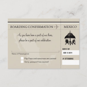 RSVP Embarque Passe Para O MÉXICO