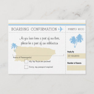 RSVP Embarque Passe Para Porto Rico