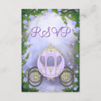 RSVP Encantada de Carruagem Princesa Roxo
