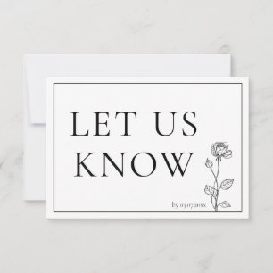 RSVP Eterno Bloom com menu