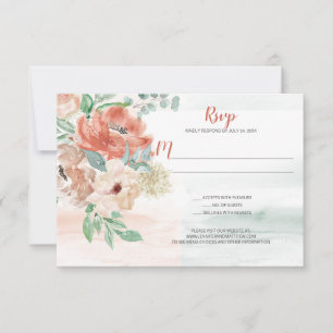 RSVP Floral Apricot Watercolor