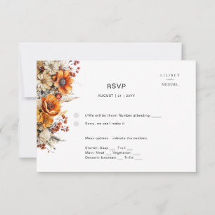 RSVP FLORAL DE QUEDA   FLORES DE LARANJA   CASAMEN