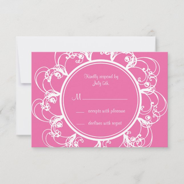 RSVP Floral do Rico Fuchsia (Frente)