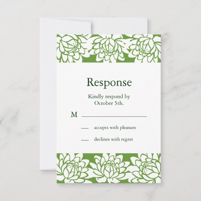 RSVP Floral e Moderno (Frente)