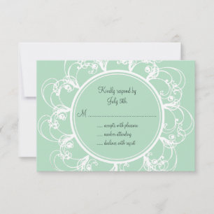 RSVP Floral Fresco em Mint Green