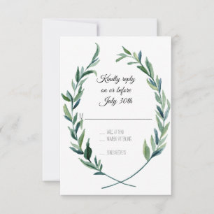RSVP Forest Green Laurel Wreath Olive Leaf Branch