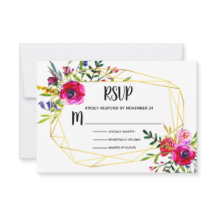 RSVP Geométrico Dourado Floral
