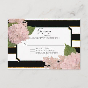 RSVP Hydrangea Moderna Greve Negra Negra Elegante 