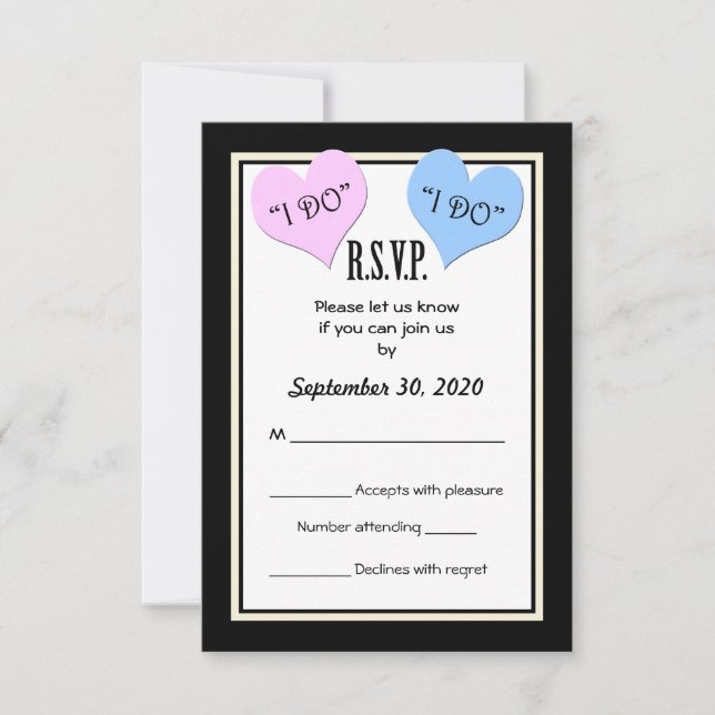 RSVP I DO Weding Convite (Frente)